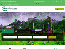 Tablet Screenshot of greencitytravels.com